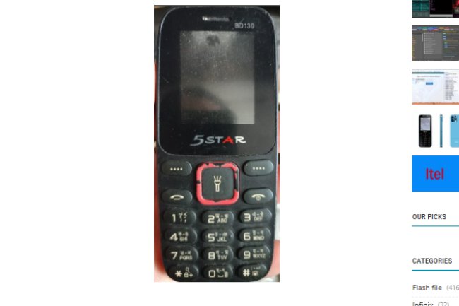 5STAR BD130 flash file without password