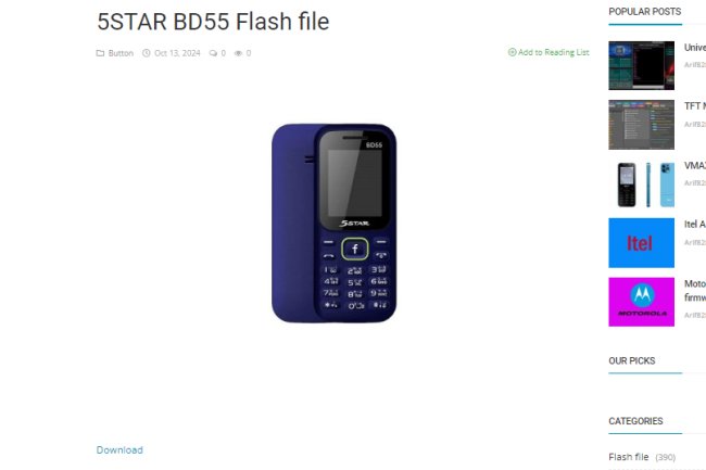 5STAR BD55 flash file