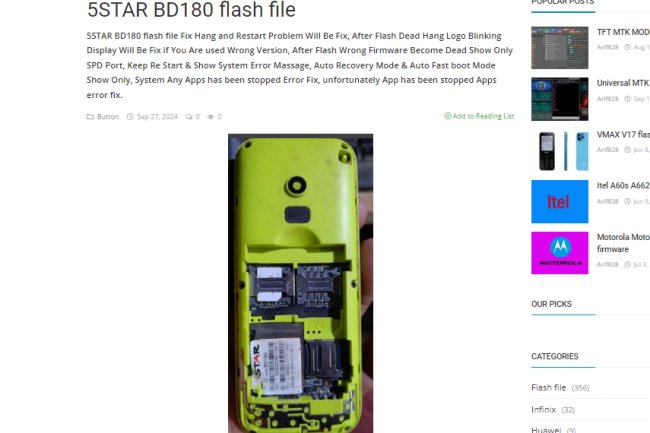 5STAR BD180 flash file