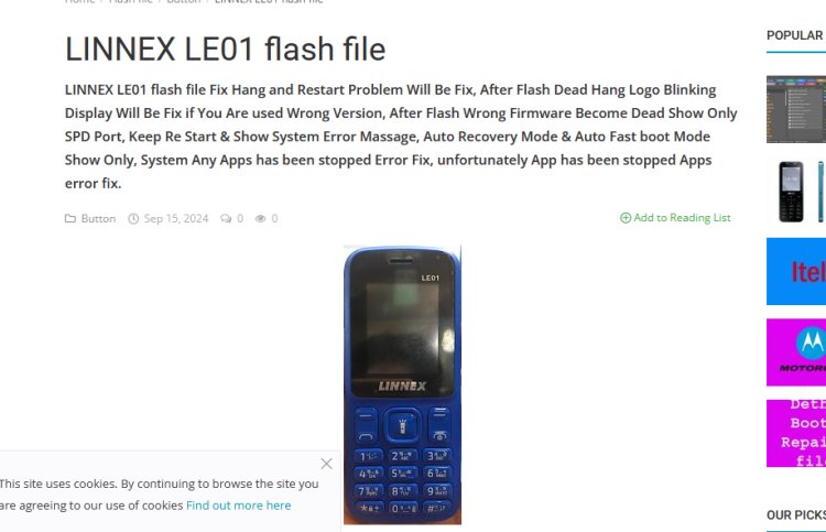 LINNEX LE01 flash file