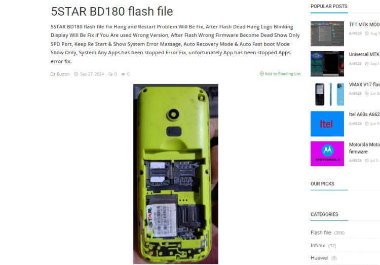 5STAR BD180 flash file