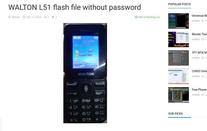 Walton L51 flash file