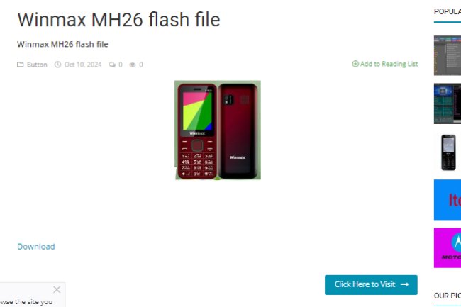 Winmax MH26 flash file