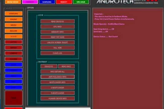 Unlock tool Andro Tech Pro tool