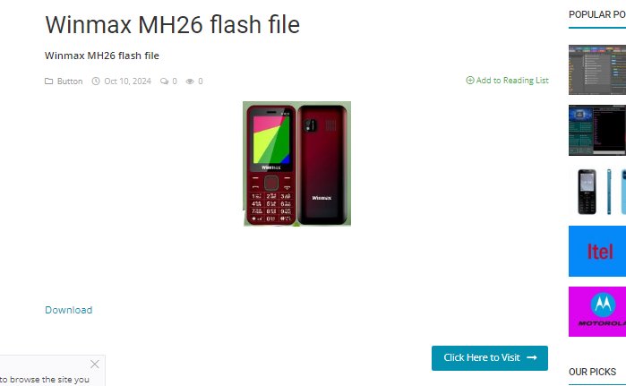 Winmax MH26 flash file