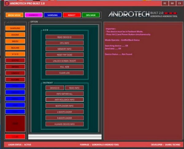 Unlock tool Andro Tech Pro tool
