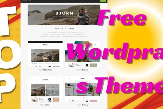 WordPress Personal Blog Theme Bjorn