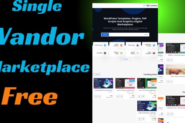 Single Vendor Market Place