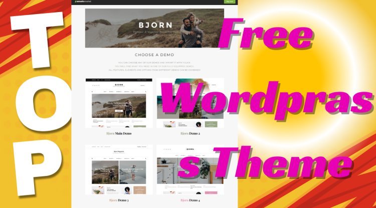 WordPress Personal Blog Theme Bjorn
