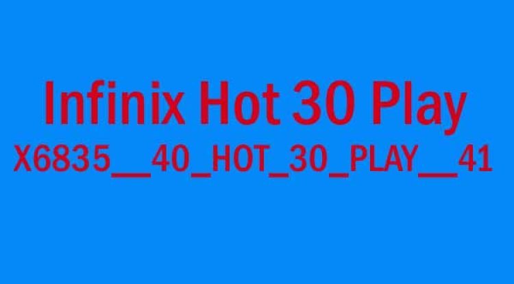 Infinix Hot 30 Play flash file
